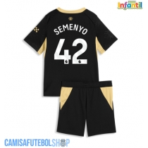 Camisa de time de futebol Manchester City Antoine Semenyo #42 Replicas 2º Equipamento Infantil 2026-27 Manga Curta (+ Calças curtas)